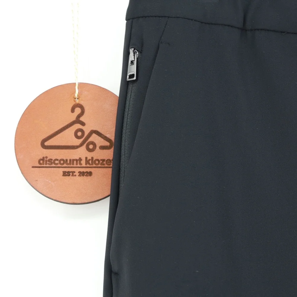 Theory Terrance EZP Precision Ponte Pants Black Mens XL L0797204 Drawstring $245